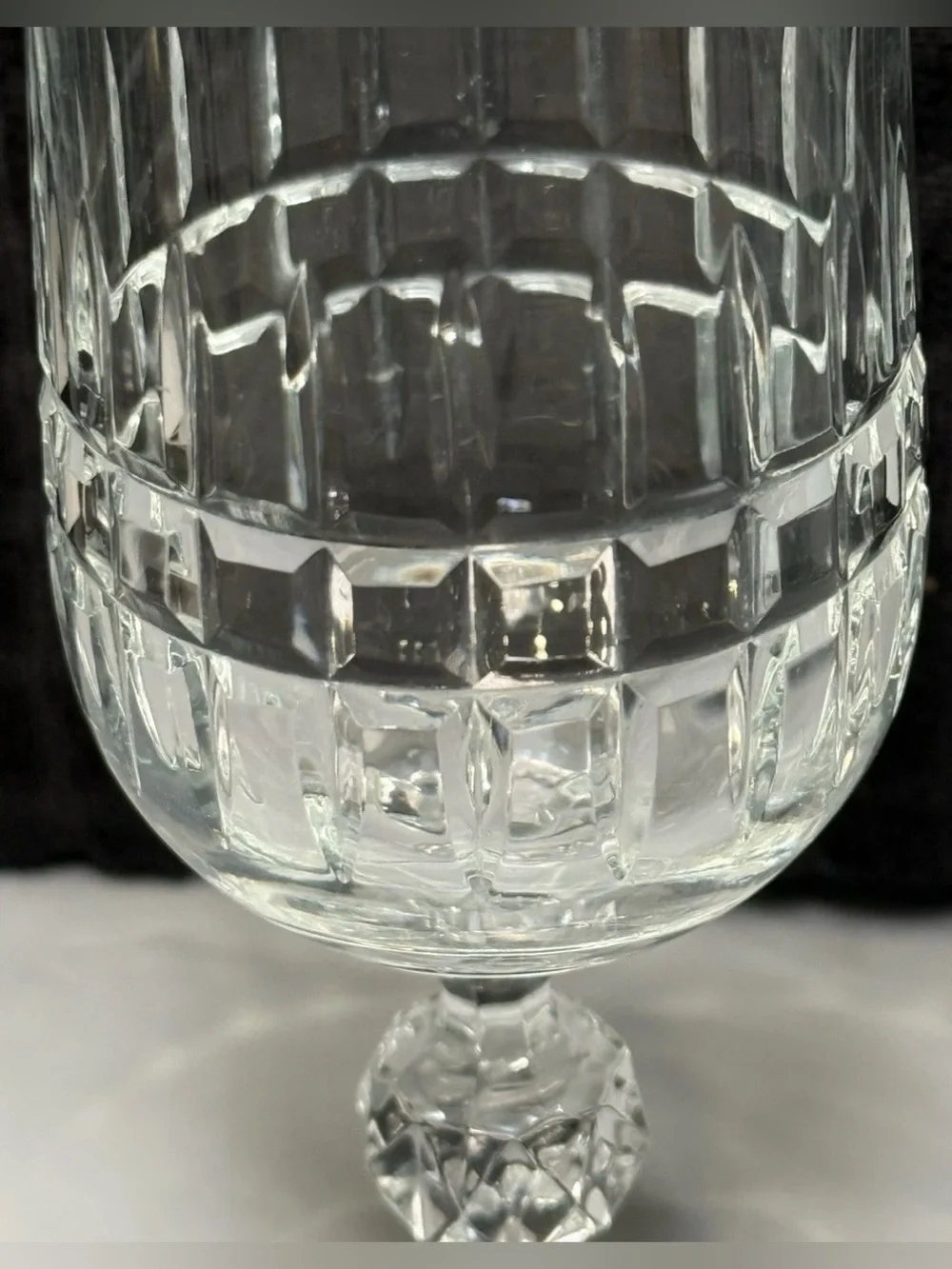 VINTAGE BOHEMIA CRYSTAL - Belfast Pattern - Lot Of 6 Fluted Champagne Glasses
